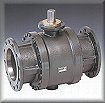 Ball valve with flanged connections, short pattern