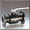 Ball valve with flanged connections, welded flange, ANSI type